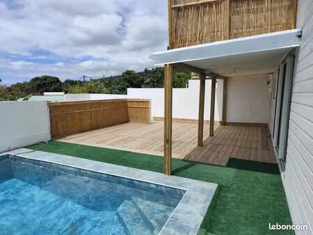 villa f5 avec piscine la plaine st paul