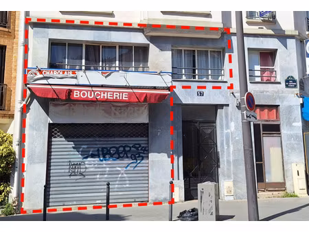 paris 20è – local commercial avec appartement traversant
