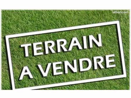 a vendre terrain constructible