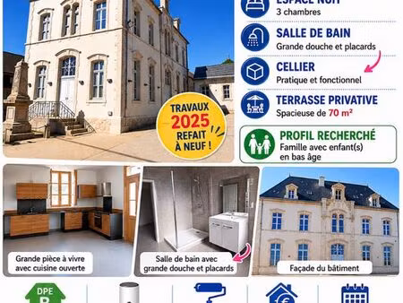 appartement t4 avec terrasse privative
