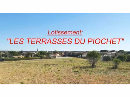 vente terrain 451 m² à pouzolles (34480)  87 300 €