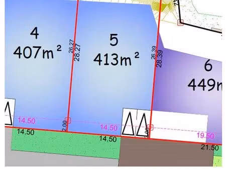 terrain 413 m² bannalec