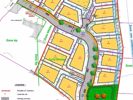 vente terrain 500 m² à blauzac (30700)  114 000 €