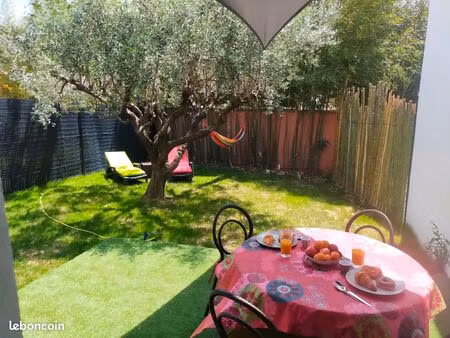 proche chu nîmes t2 + parking + jardin