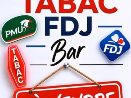 urgent à vendre fond de commerce bar tabac fdj pmu