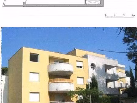 location studio 28 m² avec balcon