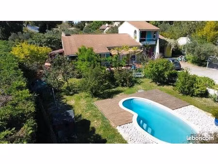 maison de charme t6 en vaunage — 155 m² carrez  terrain de 1 700 m²  piscine  yourte équip