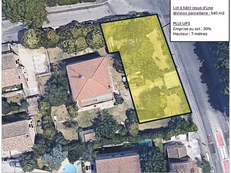 vente terrain 540 m² à marseille 12ème (13012)  299 000 €