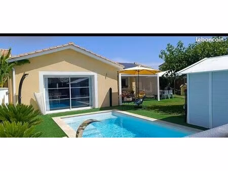 très belle contemporaine climatisée avec piscine & panneaux solaires – 130 m² – ludon-médo