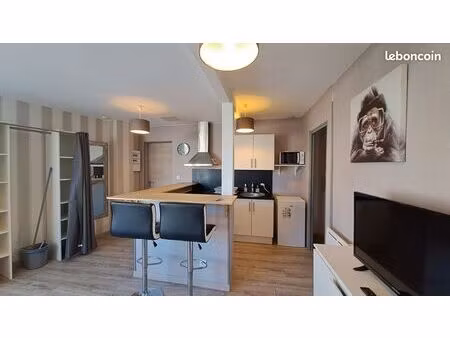 t2 meublé de 40 m² – centre-ville de châteauroux – fibre + électricité + eau + chauffage i