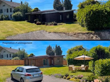 chalet de plain-pied à rénover sur 776 m² de terrain