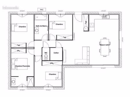 propriété 4 pièces 80 m²