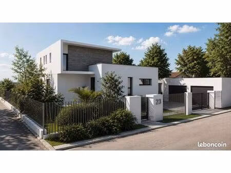 maison d'architecte neuve – 184 m² – piscine – 5 chambres – portet-sur-garonne