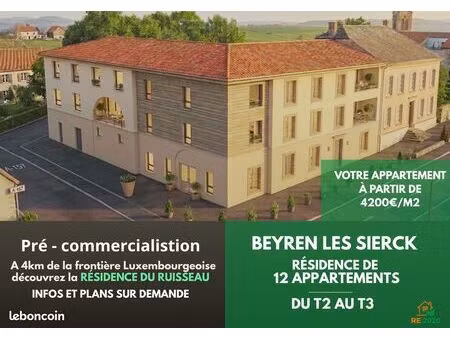 projet neuf 12 appartements proche frontiere
