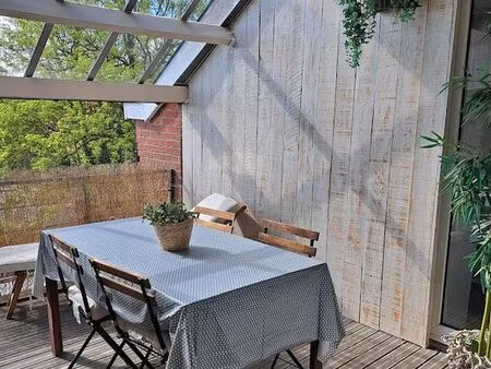 appartement t3 dans petite copropriété (93m²) - dernier étage dont loggia - hem