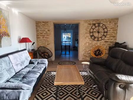 maison meublée 3 chambres  jardin  libre fin aout
