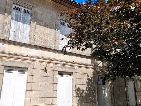 maison en pierre avec jardin