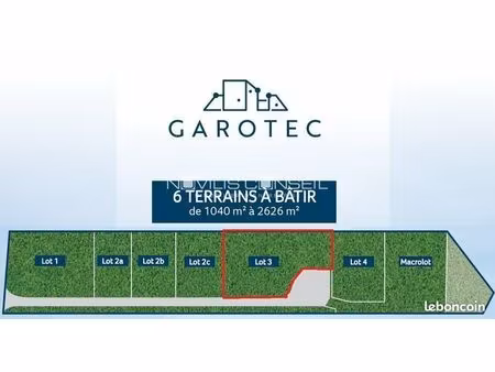 terrain 2622 m² gratentour