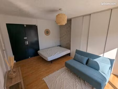 t1 meublé avec balcon (avec électricité  eau chaude  internet)
