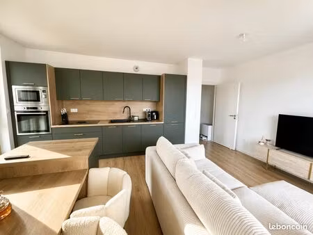 t3 meublé haut de gamme – balcon  parking  résidence neuve – 10 min gare nancy