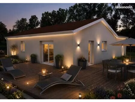 maison neuve 129 m² avec terrain 1 400 m²– st victor sur rhins – 42630