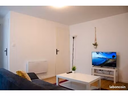 ☀️ t2 meublé tout équipé - hyper centre de cintegabelle