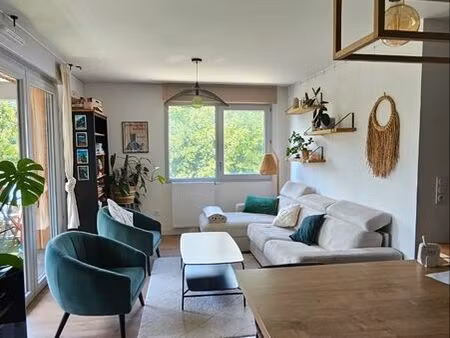 t3 lumineux 61 m² – balcon – vue dégagée – résidence récente 2021