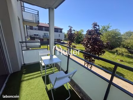 appartement t2 récent de 49 m² avec terrasse de 9m2 – secteur sart-babylone villeneuve-d'a