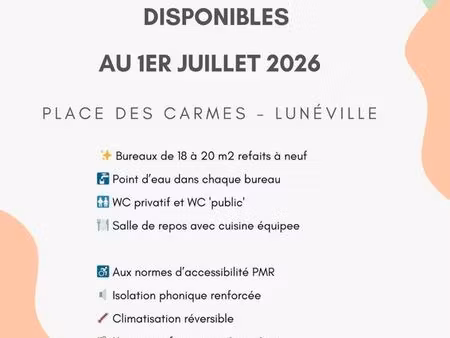 bureaux professionels à louer