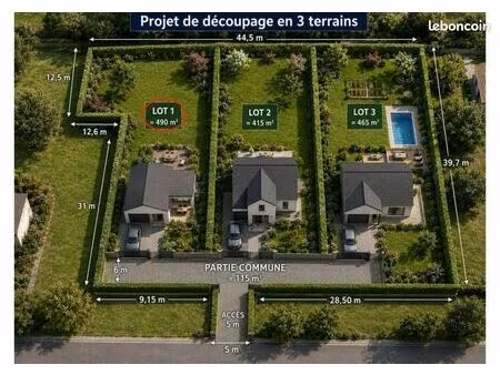 terrain 490 m² obenheim