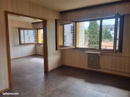 f4 lumineux 84m2 - dpe c/c - mulhouse dornach -garage + cave + 2 balcons - 139900