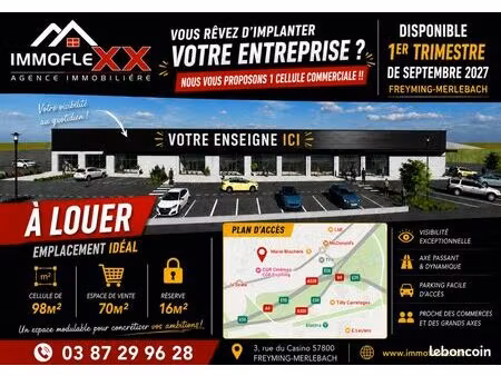 local commercial 100 m² freyming-merlebach
