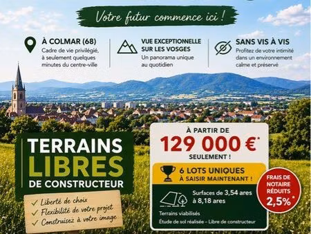 terrain 818 m2 colmar