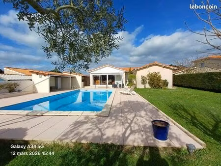maison familiale avec piscine – 161 m² – 4 chambres + bureau – parcelle 1650 m²