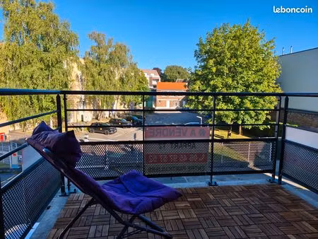 t2 proche gares et centre sans vis a vis avec balcon sud est