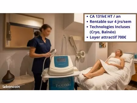 institut beauté & spa : 131k ca / rentabilité immédiate / potentiel de croissance
