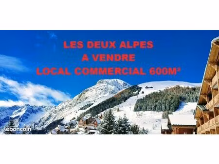 local commercial 600 m² les deux alpes