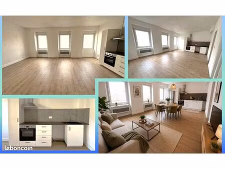 quartier calme t2 48 m² avec pièce de vie lumineuse de 29 m²