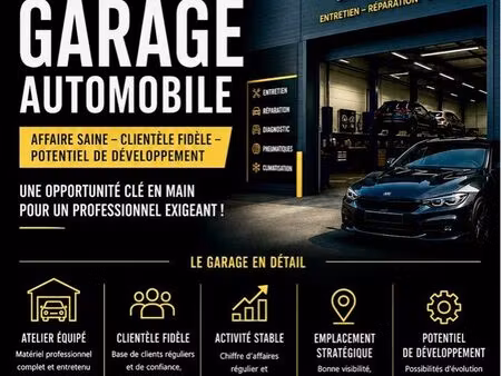 fond de commerce garage automobile