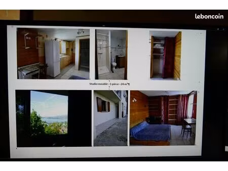 studio meublé - 1 pièce - 24 m²
