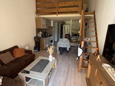 t2 meublé de 37 m² avec mezzanine  terrasse et parking – le roche st alban