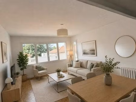 t3 rénové 57 58 m² - dernier étage - garage - parking collectif