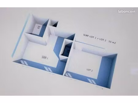 lot de 2 appartements