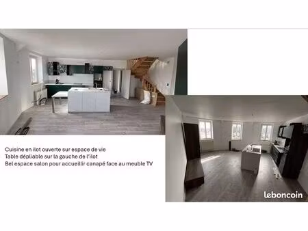 appartement duplex 72 m² rénové à neuf – dernier étage – centre-ville d’elbeuf