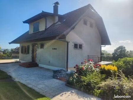 maison 120m² vue lac & jet d'eau genève – terrain 2000m² + pac