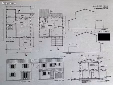 ? maison familiale 92 m² – 3 chambres – bureau – garage – althen-des-paluds