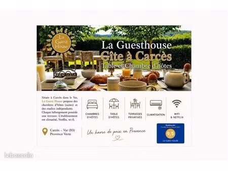 maison de plain pied 202 m² sur un terrain de 1855 m² à carces dans le var