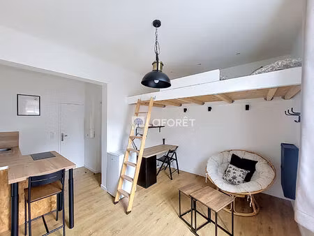 studio meublé et équipé avec mezzanine ? amiens  rue gaston moutardier