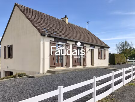 maison de plain pied 100 m² avec grand sous-sol et terrain de 1