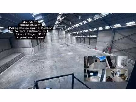 entrepôt avec terrain à louer – 4.500 € htva
